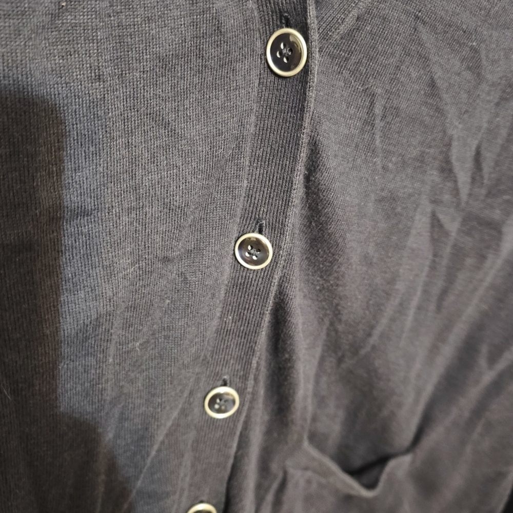 Talbots Navy Blue Cardigan | Size S | Classic Preppy Style - Picture 3 of 4